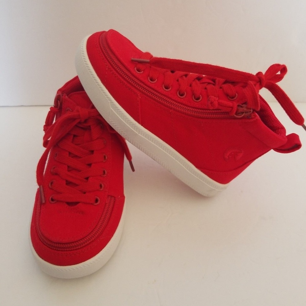 NWOT BILLY Kids classic DR high top sneaker - Red/12W
